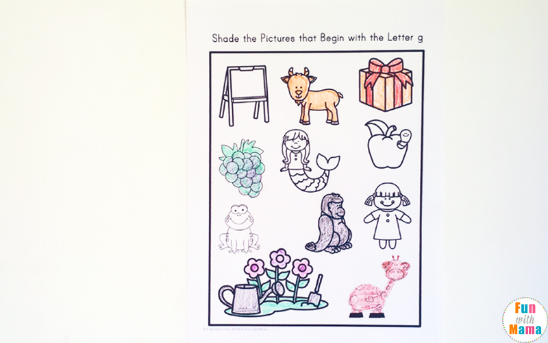 Free printable letter g activities, worksheets, crafts and learning pack.