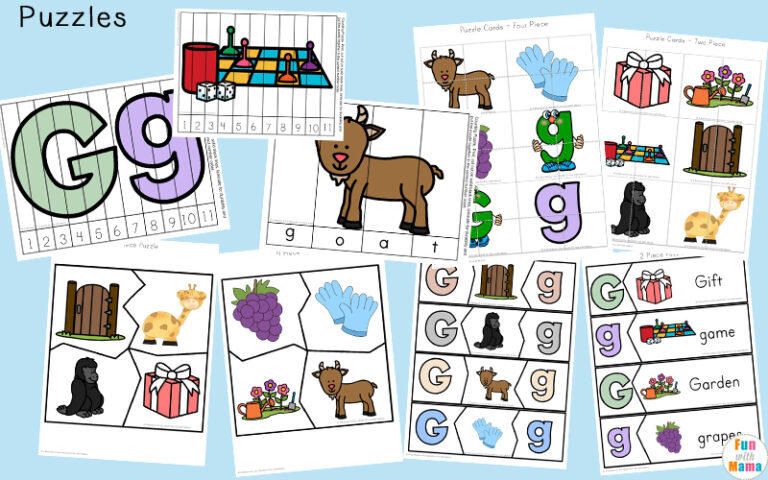 Letter G Worksheets - Fun with Mama