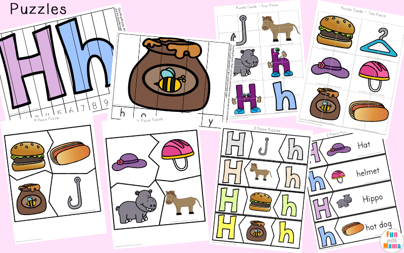 Letter H Worksheets + Activities - Fun with Mama