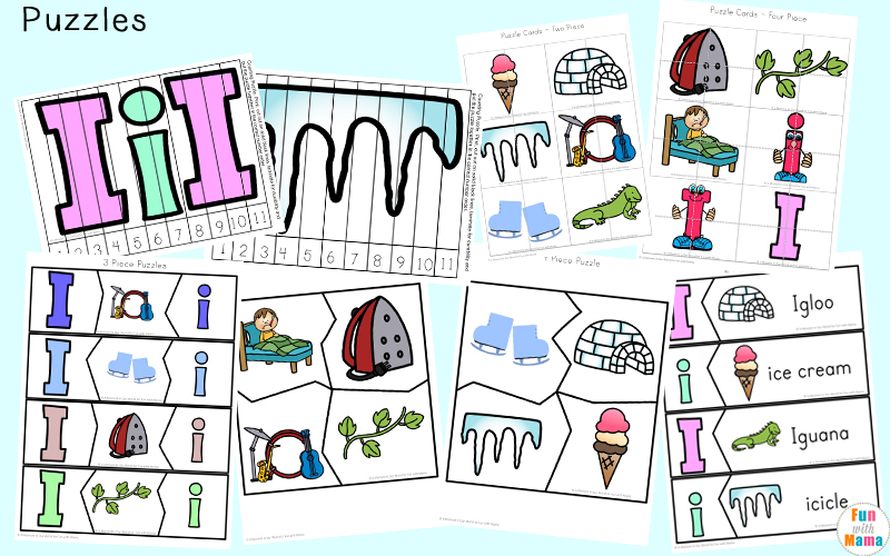 Letter of the week: LETTER I-NO PREP WORKSHEETS- LETTER I Alphabet Lore theme