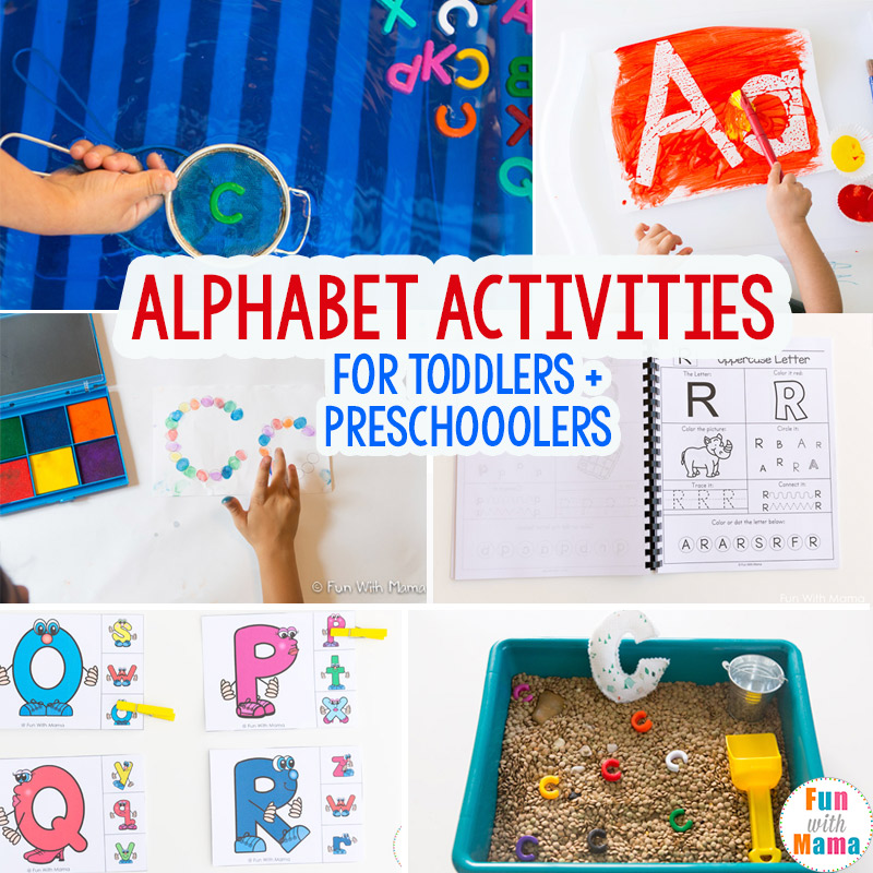 Best Alphabet Activities for Preschoolers - Fun with Mama