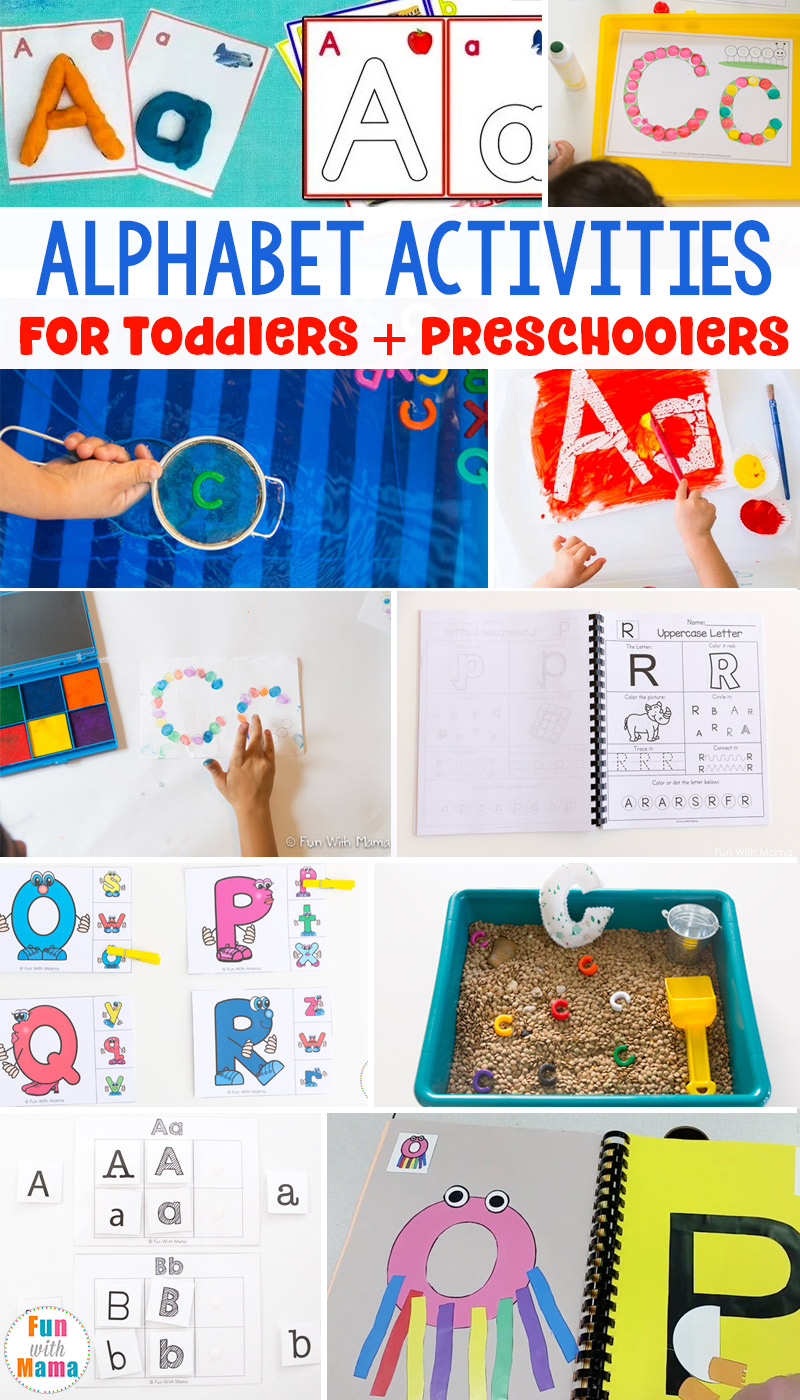 alphabet letter activities for preschoolers