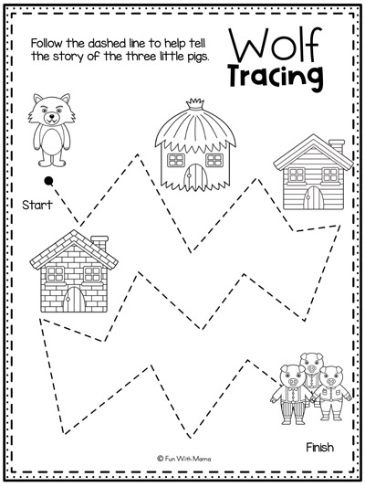 three little pigs worksheets