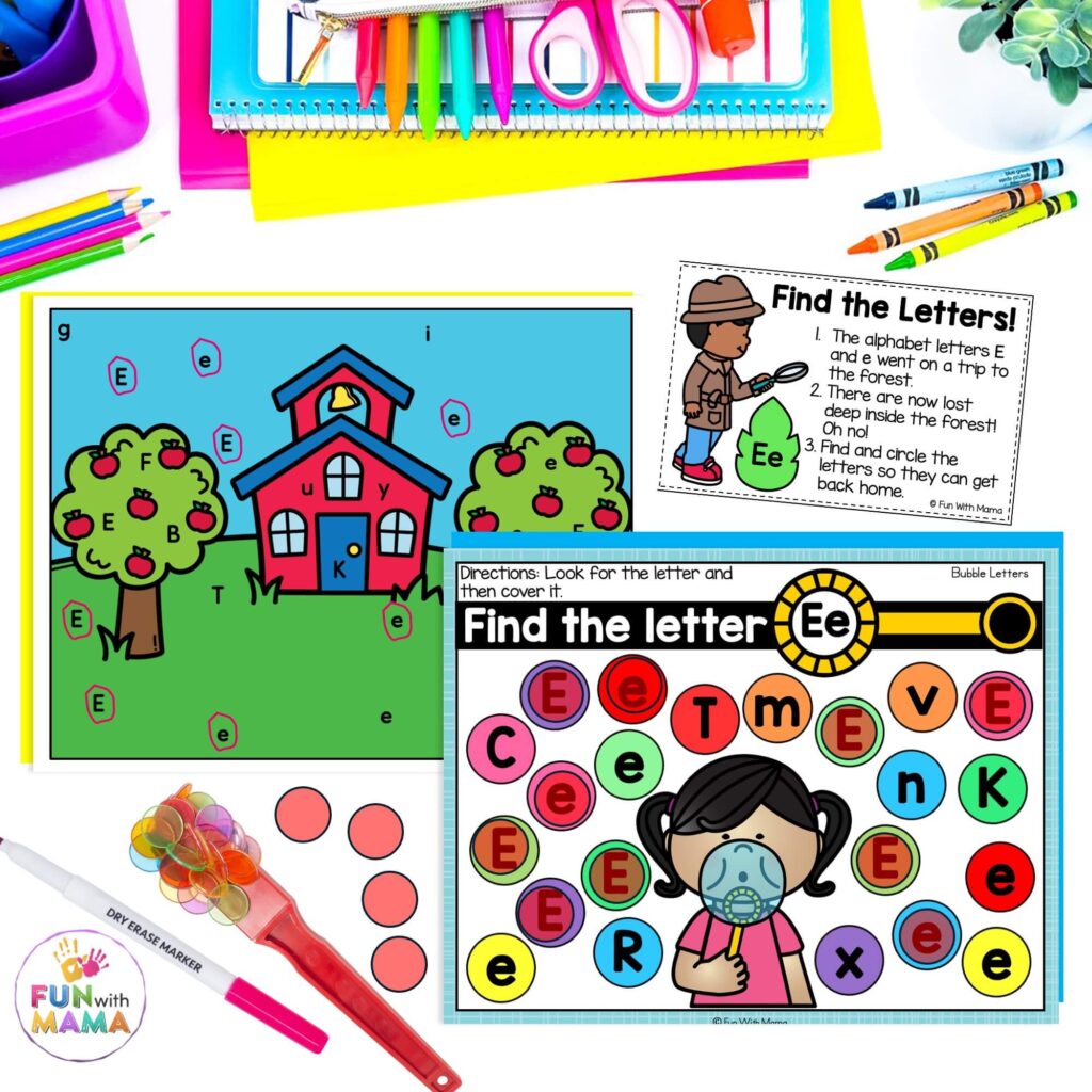 letter e i spy activity