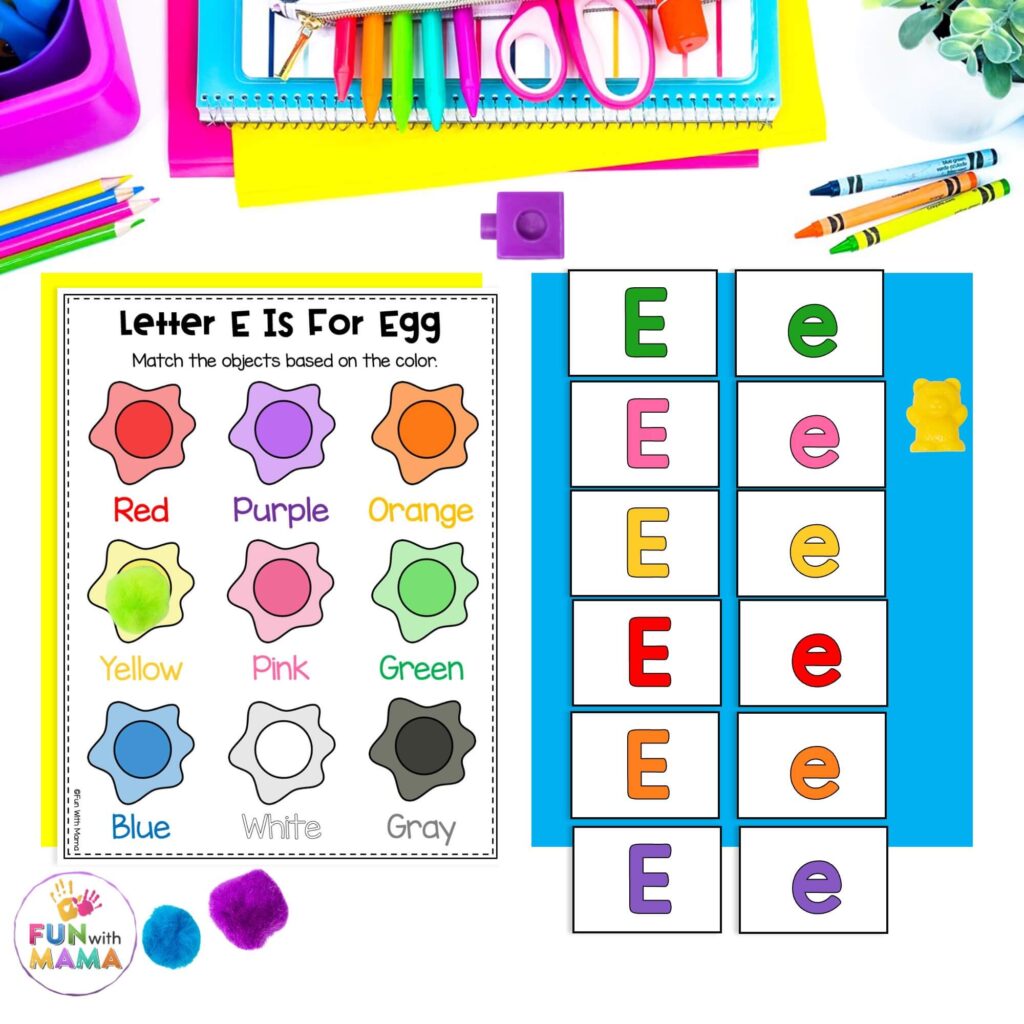 letter e colors