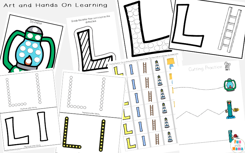 Letter of the week: LETTER L-NO PREP WORKSHEETS- LETTER L Alphabet Lore theme