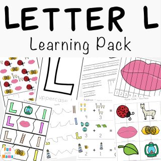Letter L Worksheets + Words - Fun with Mama