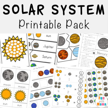 This printable pack is out of this world! Kids will have a blast working on their literacy, numeracy and handwriting skills with this free Solar System Printable Pack.