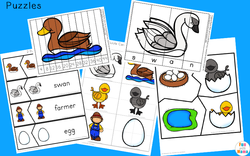 The Ugly Duckling activities for preschool