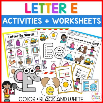 letter e activities for preschool