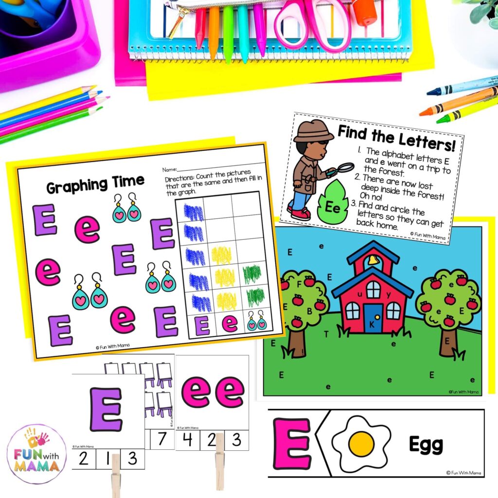 letter e activities for preschool