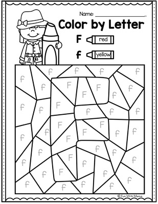 LETTER F WORKSHEETS