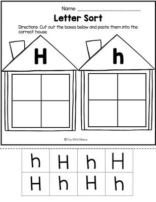 letter h worksheet 12