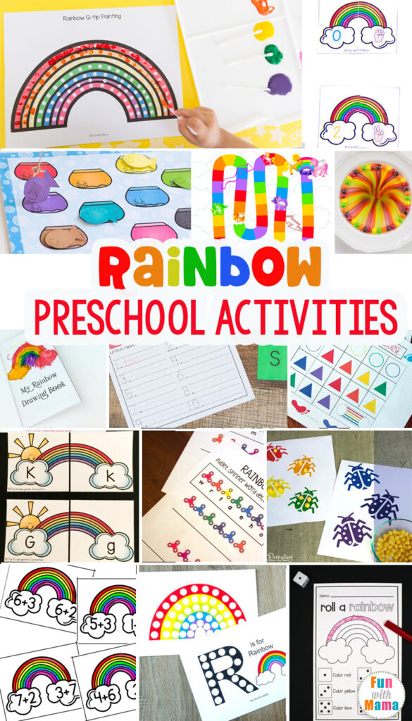 rainbow preschool learning activities