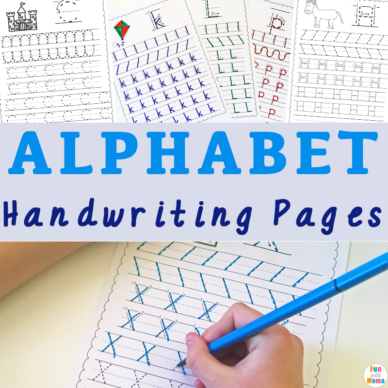 alphabet handwriting worksheets