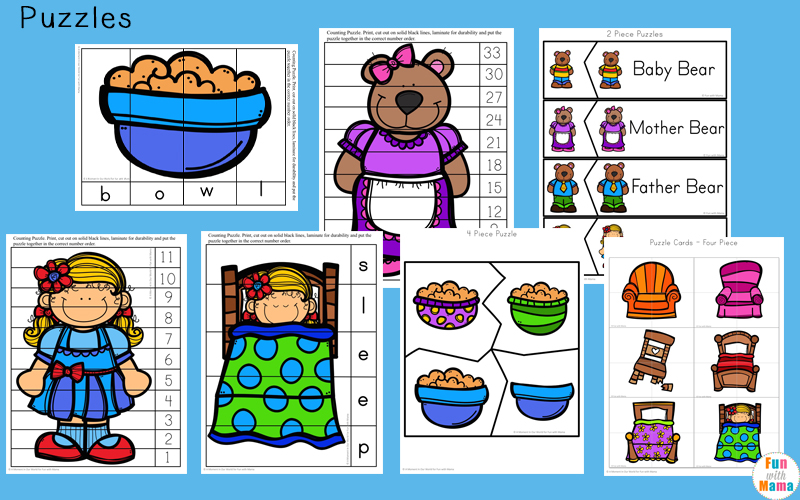 Goldilocks And The Three Bears Printable Pack Fun With Mama goldilocks-and-the-three-bears-printable-pack-fun-with-mama