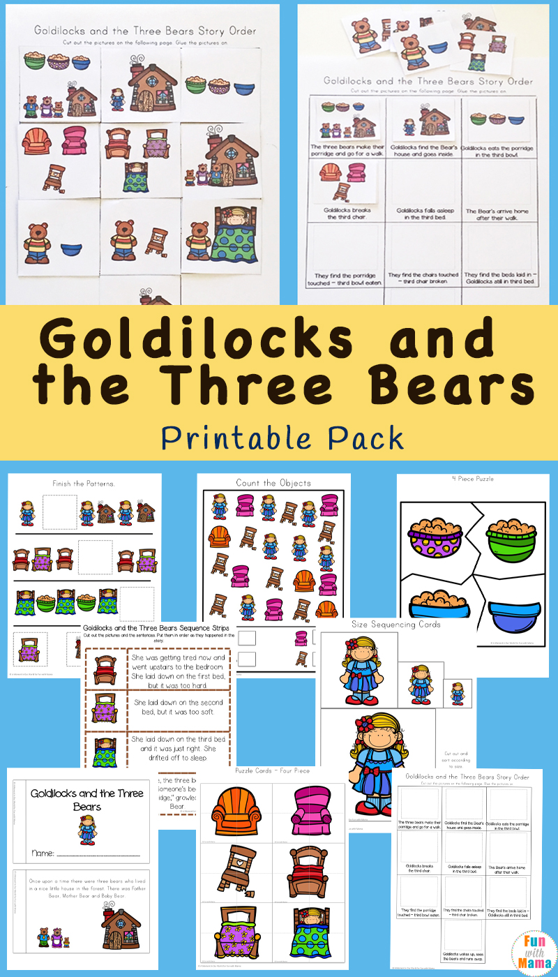 Goldilocks And The Three Bears Printable Pack Fun With Mama goldilocks-and-the-three-bears-printable-pack-fun-with-mama