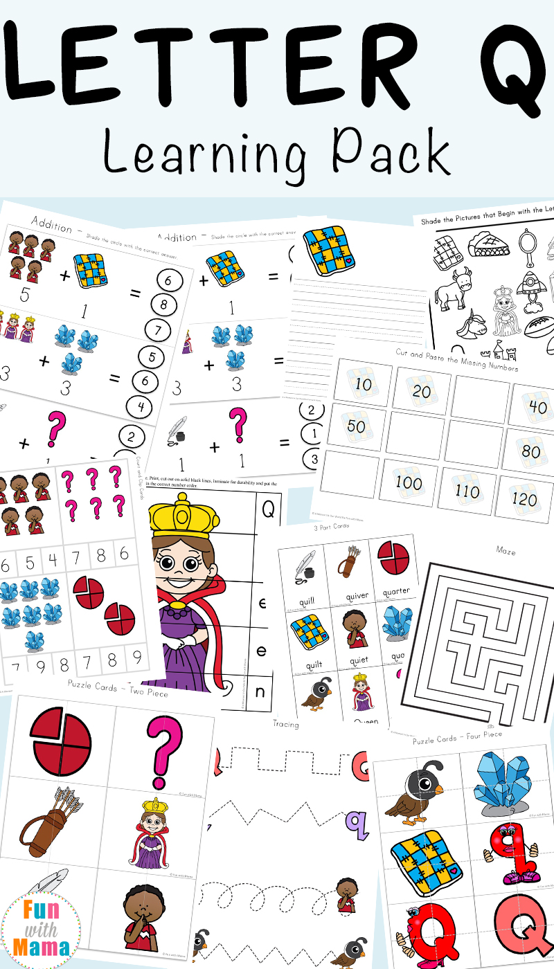 Letter of the week: LETTER Q-NO PREP WORKSHEETS- LETTER Q Alphabet Lore theme