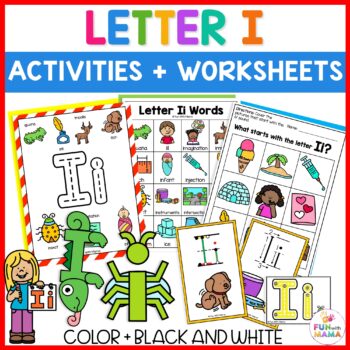 letter i activities and worksheets pin
