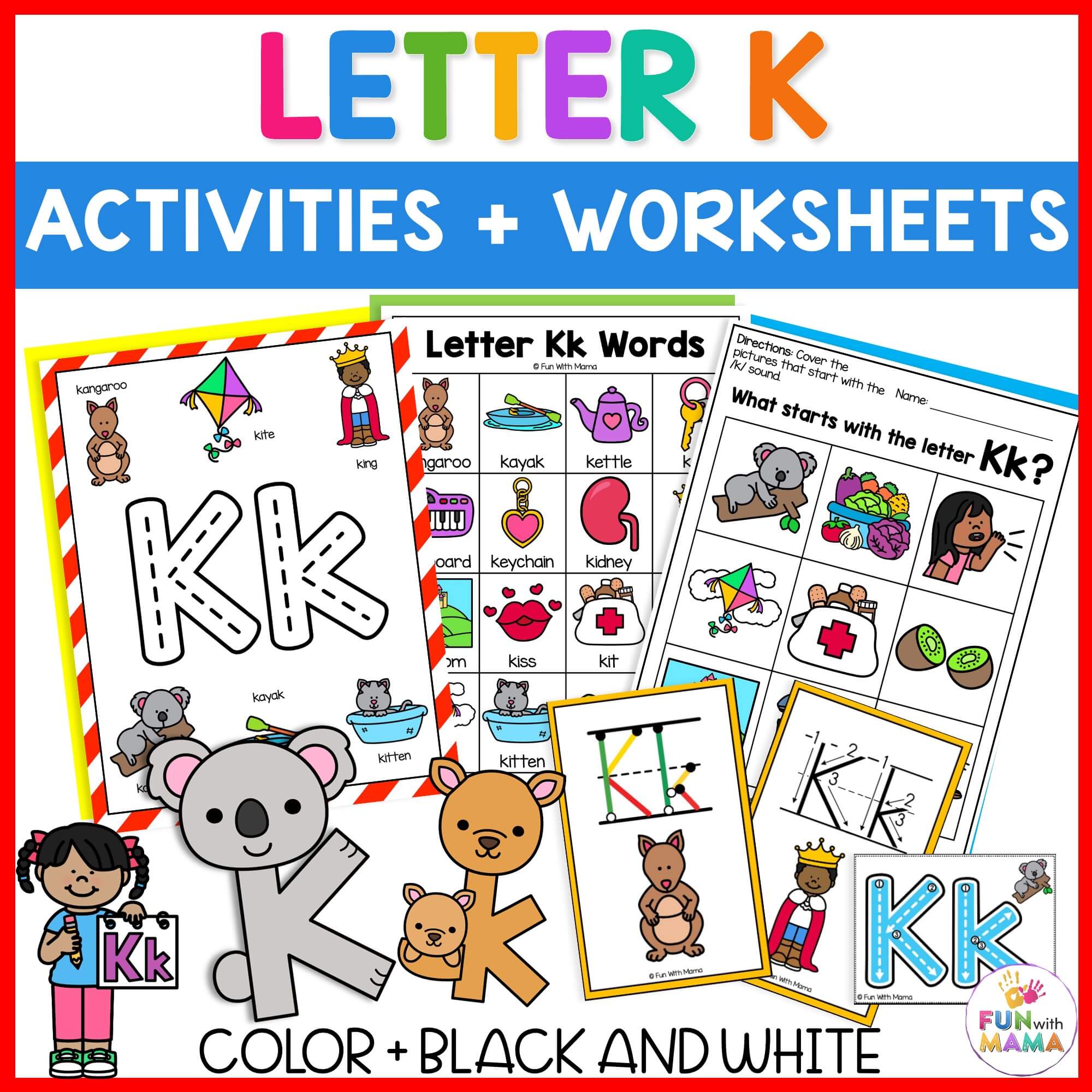 Free Printable Letter K Worksheets Letter C Kidadl