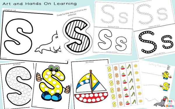 Letter S Worksheets, Printables and Crafts - Fun with Mama