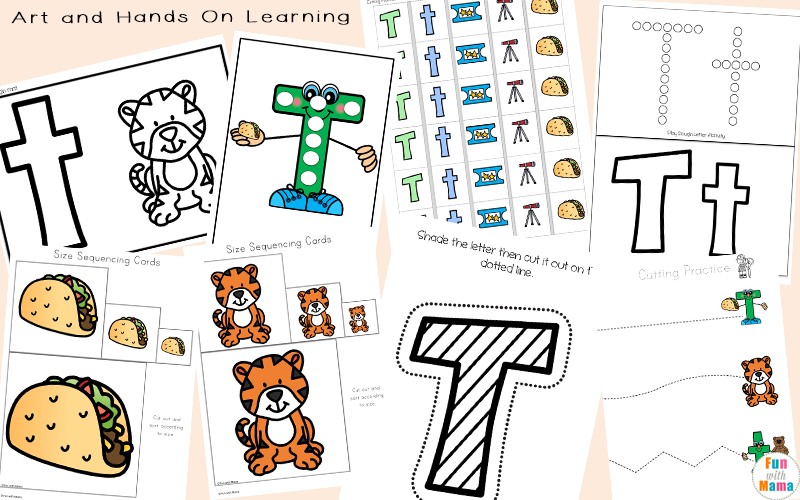 letter t coloring pages