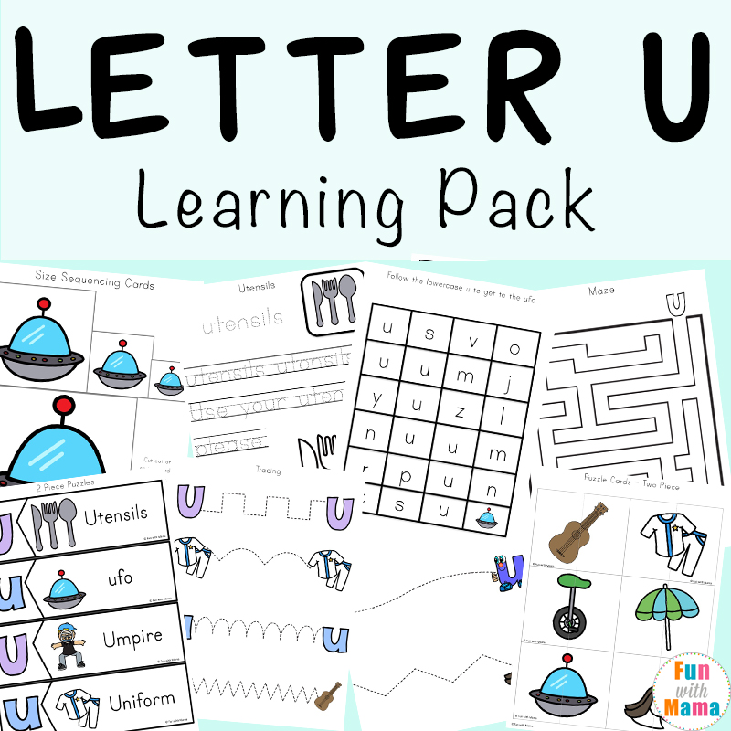 letter u worksheets for preschool