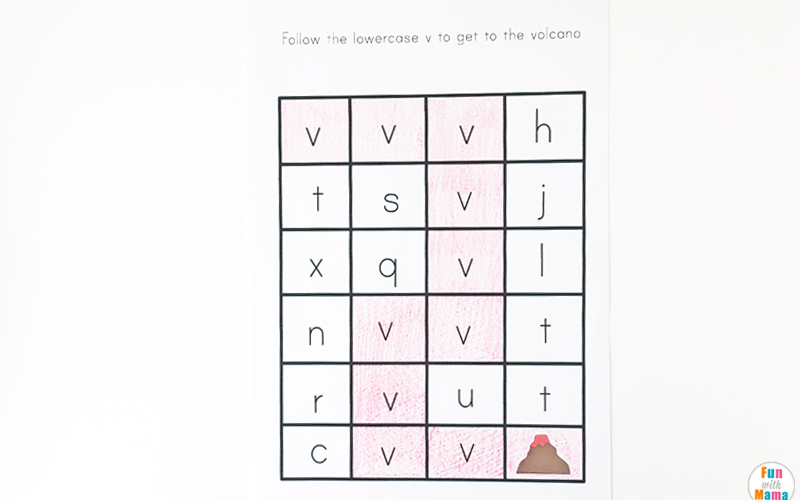 Fine motor skills and letter recognition collide with this fun printable maze for kids.