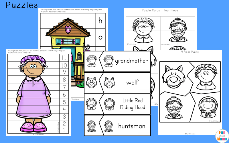 little red riding hood activities for kindergarten