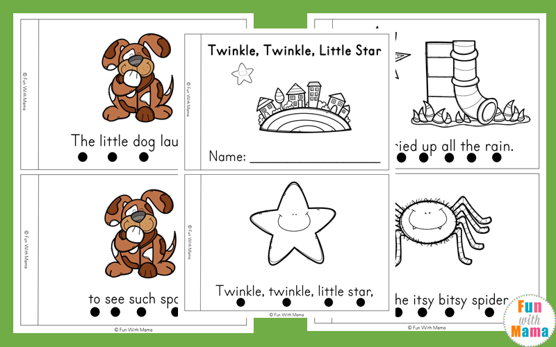 Nursery Rhyme Easy Reader Books - Fun with Mama