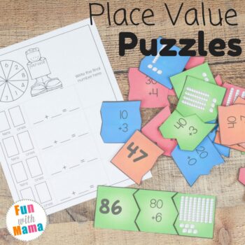 Fun Place Value Printable Puzzles and Games - Fun with Mama
