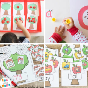 50+ Fun Apple Activities For Preschoolers + Kindergarten