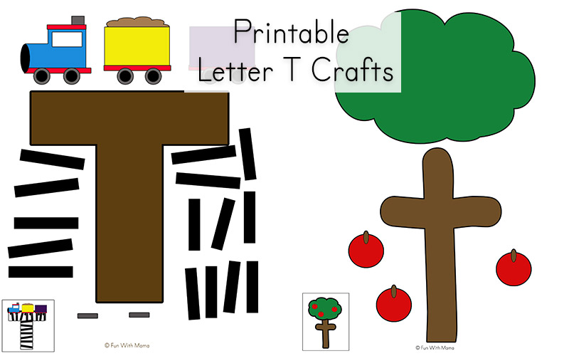 Letter T Worksheets for Preschool and Kindergarten Fun with Mama