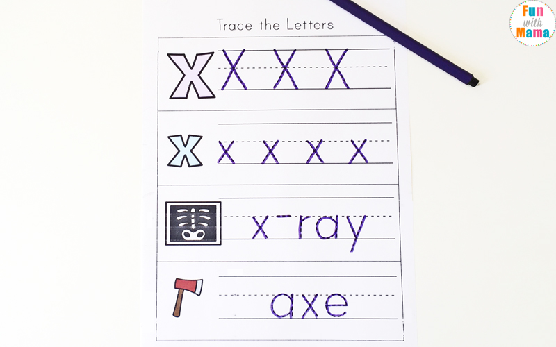 letter x handwriting