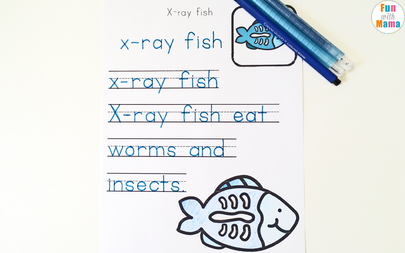 letter x literacy activities