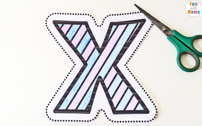 Letter of the week: LETTER X-NO PREP WORKSHEETS- LETTER X Alphabet Lore theme