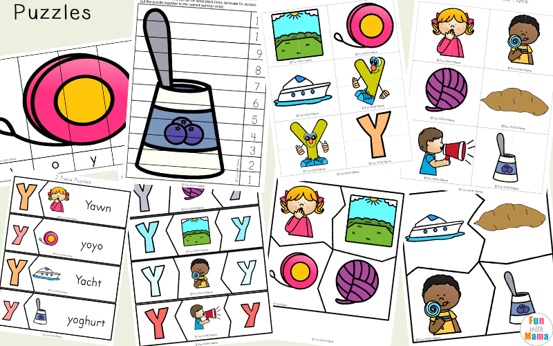 Letter of the week: LETTER Y-NO PREP WORKSHEETS- LETTER Y Alphabet Lore theme