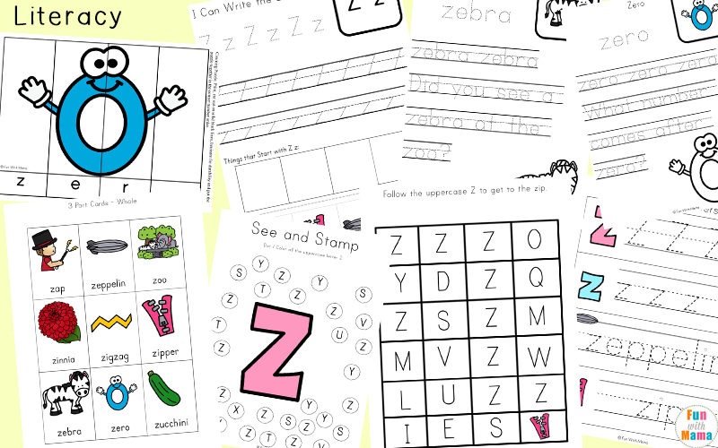 letter z handwriting worksheets