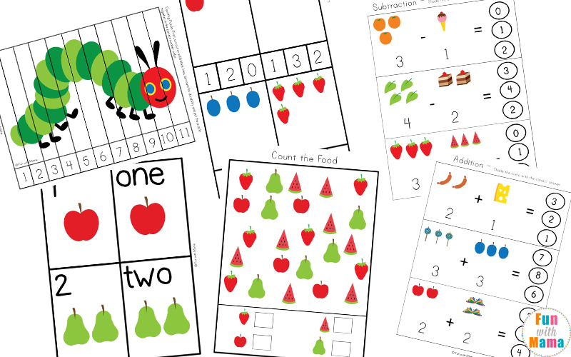 the very hungry caterpillar printable book