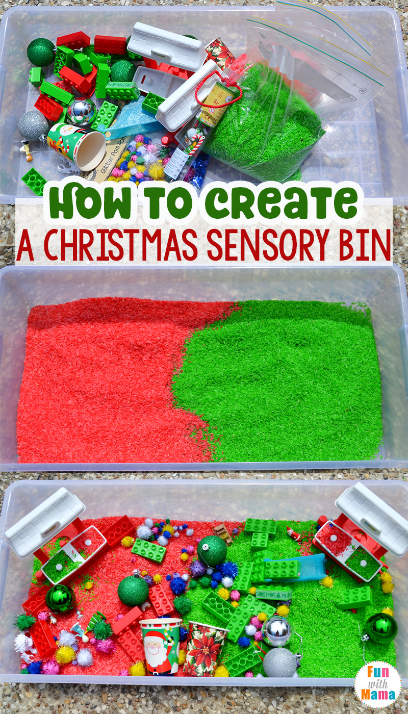 12 Christmas Sensory Bins for Kids