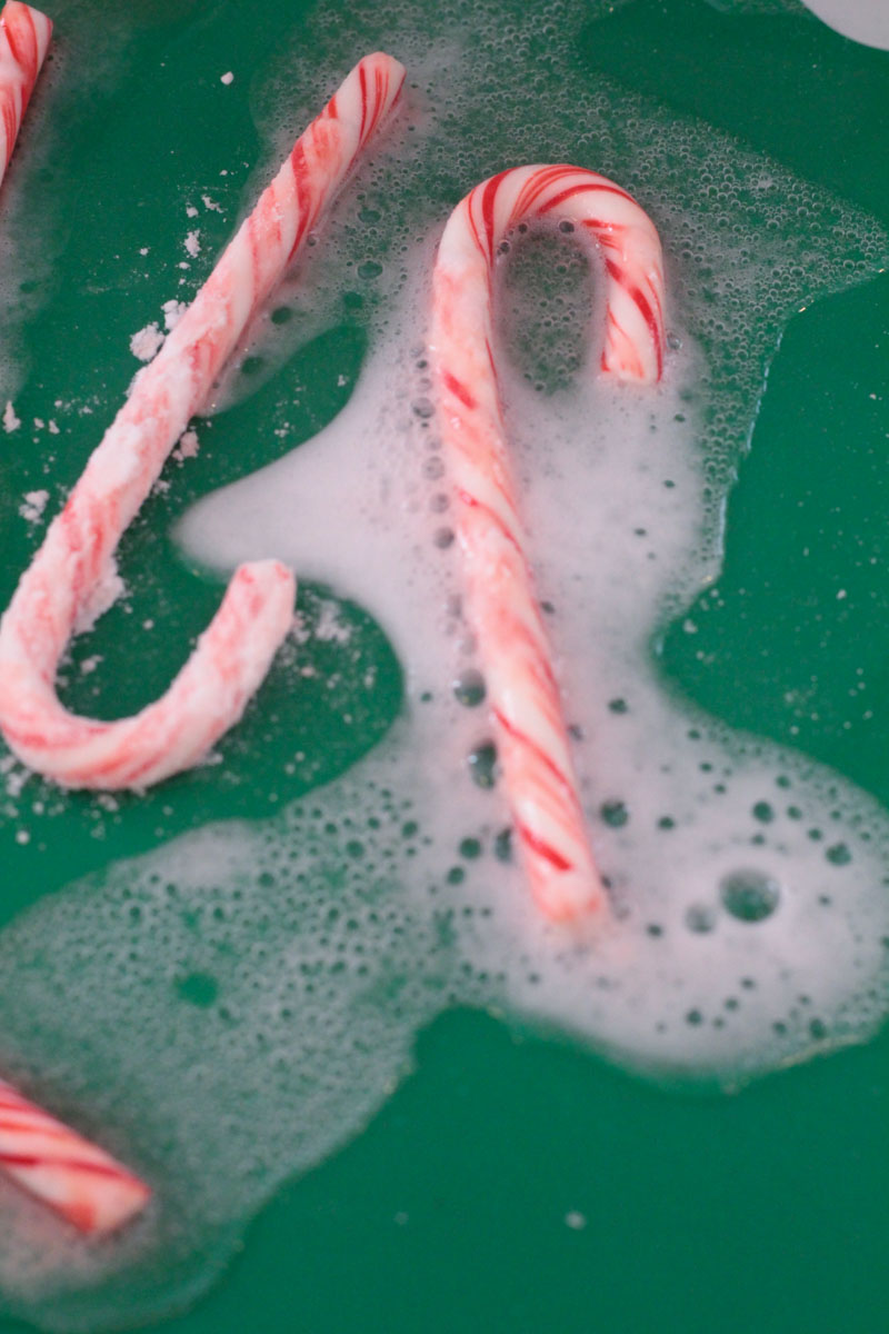 candy cane fizzing 