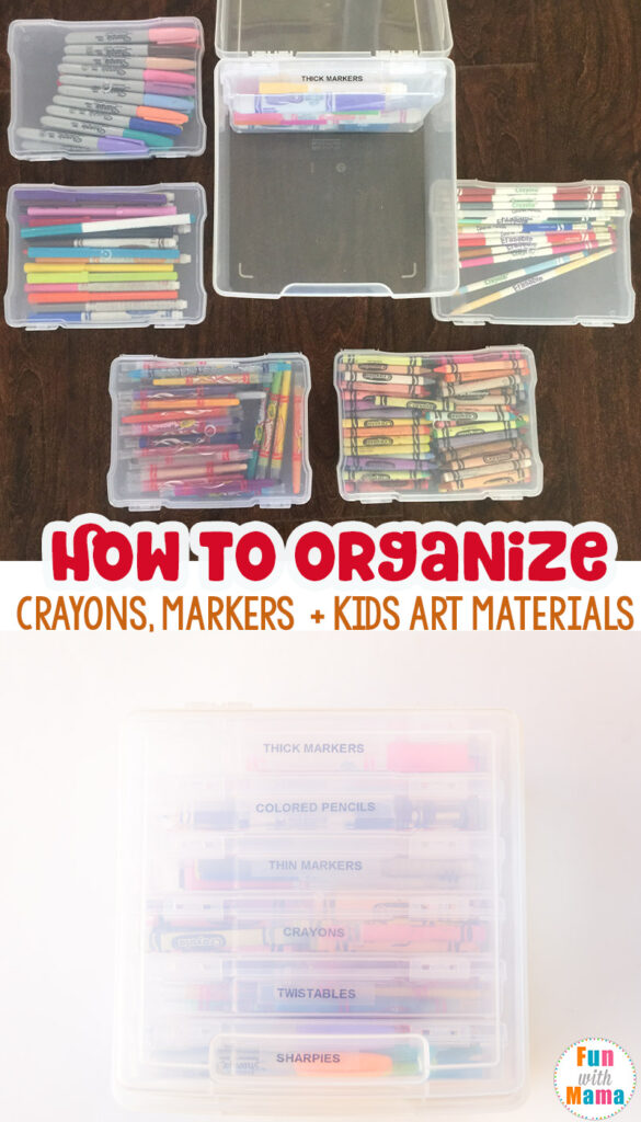 Kids Art Supply Storage Ideas - The Organized Mama