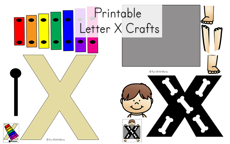 letter x worksheets for preschool kindergarten fun with mama