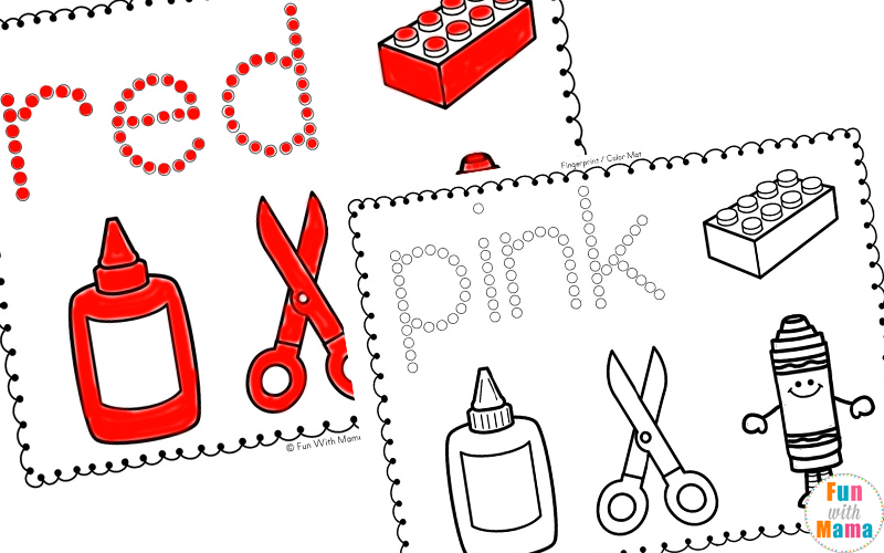 Learning Colors With Fun Color Themed Printable Worksheets  Fun with Mama
