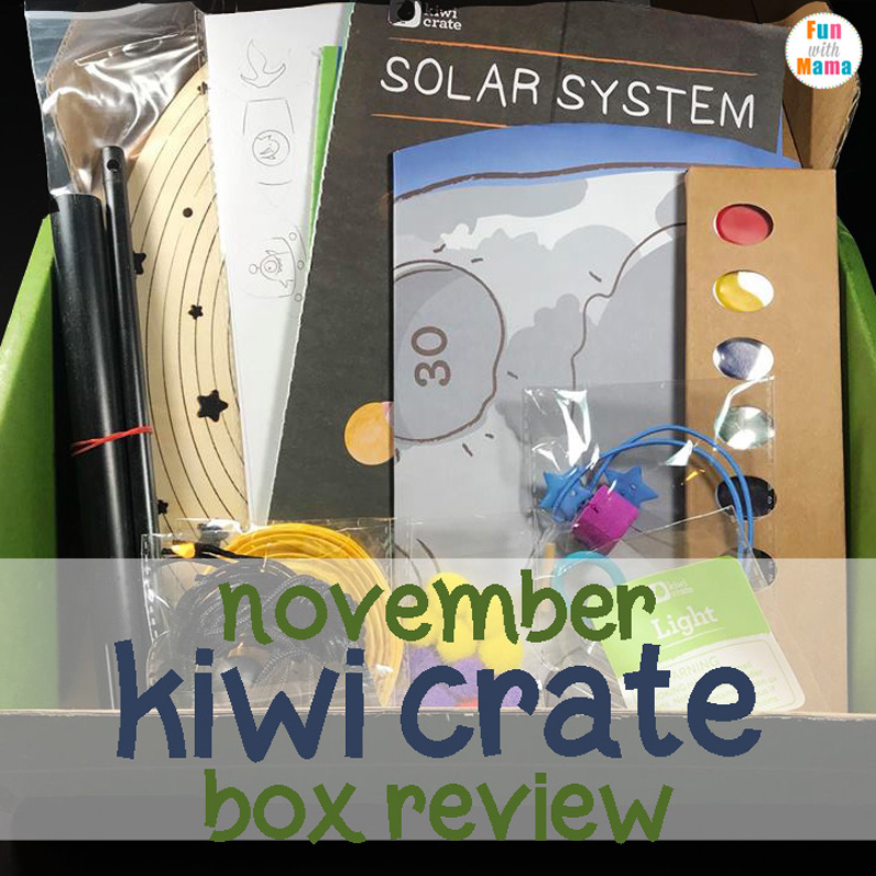 November Box Review Kiwi Crate Solar System