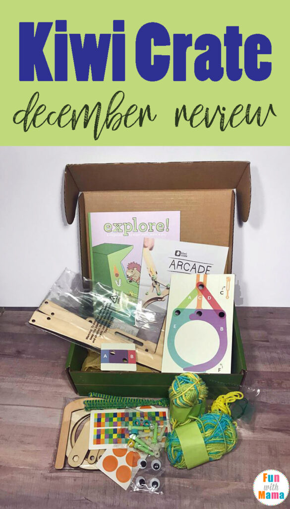 Kiwi Crate Review - December 2017 - A fun subscription box for kids that helps encourage creativity, STEM, art and more.