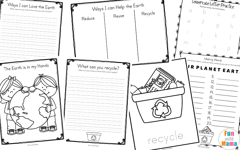 Earth Day Activities For Kids Including Printables And Worksheets - Fun