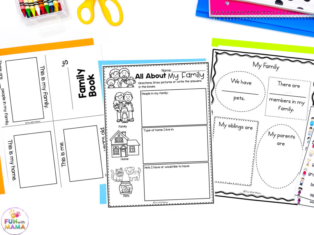 all about me worksheets