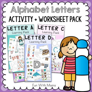 Letter U Worksheets for Preschool + Kindergarten Pack - Fun with Mama