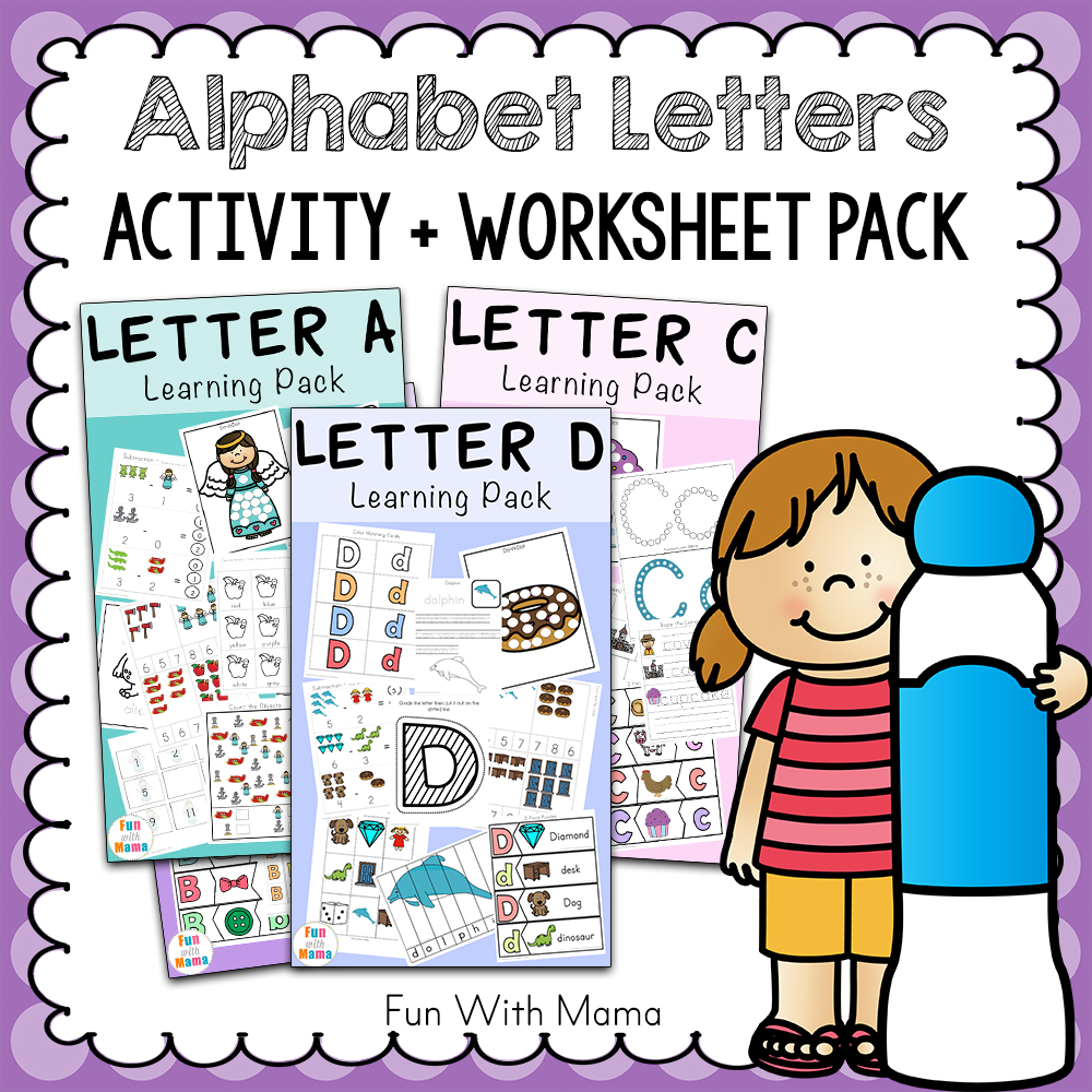 Letter of the week: LETTER D-NO PREP WORKSHEETS- LETTER D Alphabet